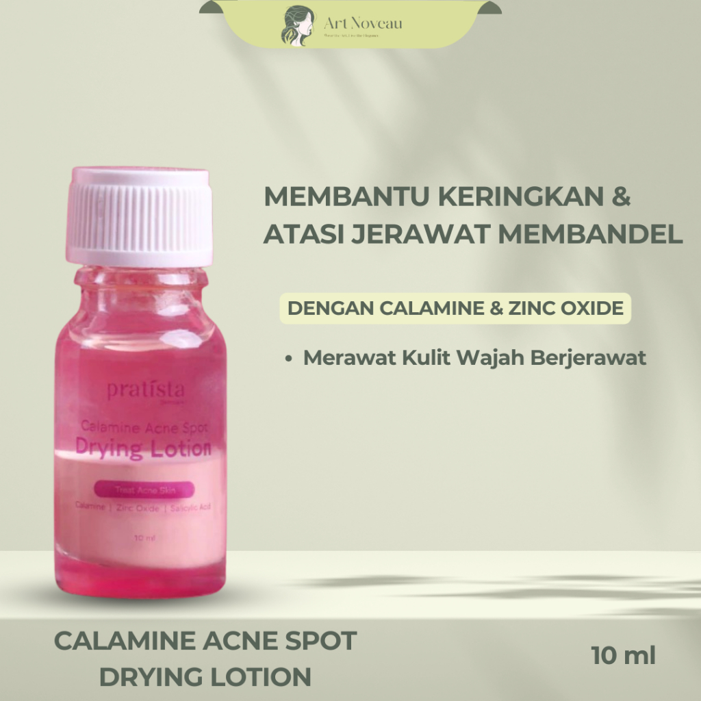 Pratista Calamine Acne Lotion 10ml Mengeringkan dan Merawat Kulit Wajah Berjerawat | CALAMINE ACNE L