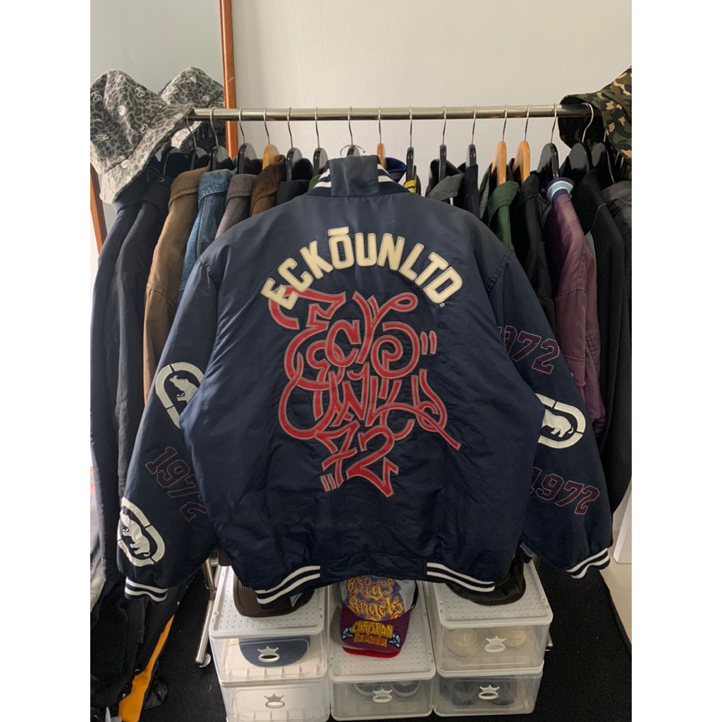 Vintage Varsity Ecko Untld Spell Out Logo
