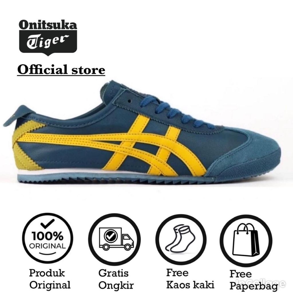 onitsuka tiger ORIGINAL japan blue yellow//free paperbag