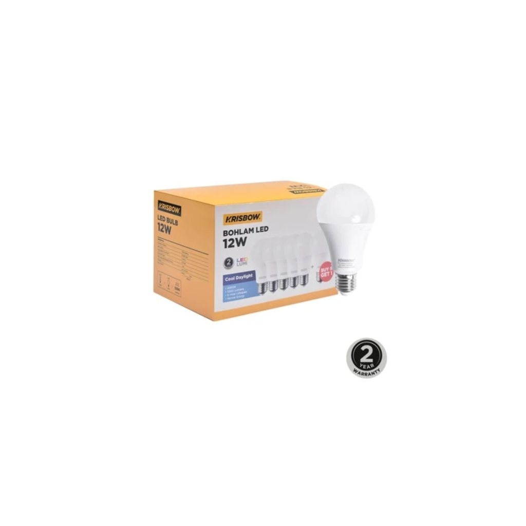 KRISBOW set lampu LED 12Watt
