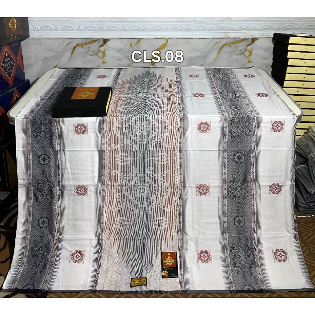 sarung wadimor clasic jaguar putih dan hitam terbaru/wadimor/clasic/songket/jaguard