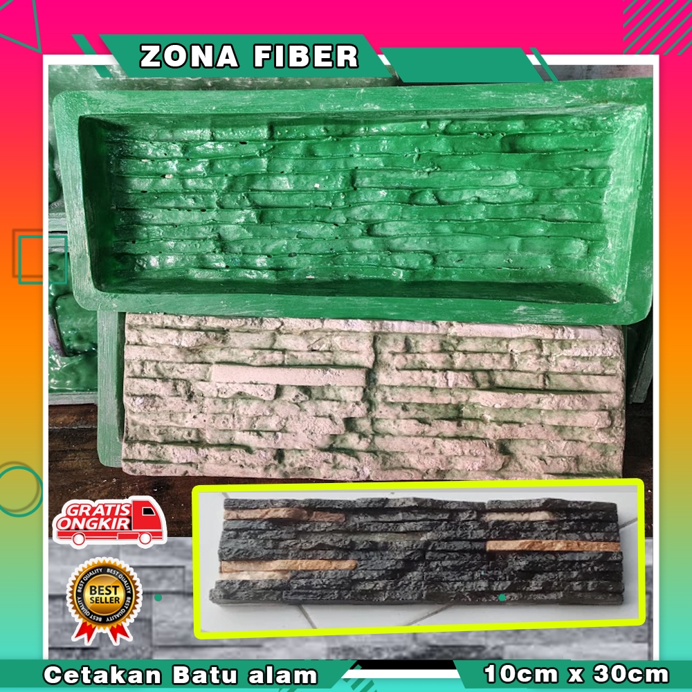 Cetakan Batu Alam Dinding Fiber Tebal | Cetakan Fiber Batu Alam | Cetakan Batu Alam Dinding Tempel