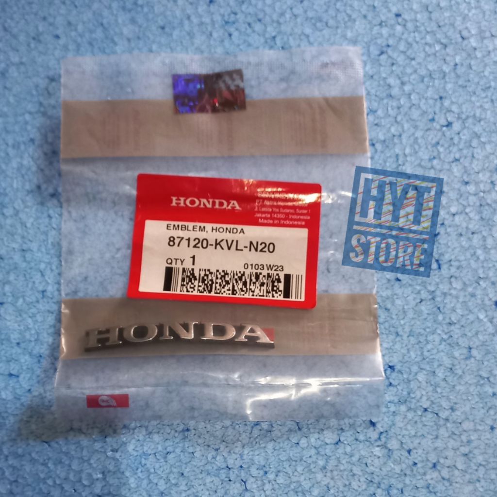 Emblem Honda 87120-KVL-N20 Emblem Visor Honda Batok Lampu Depan Supra X 125 Injection Original 87120