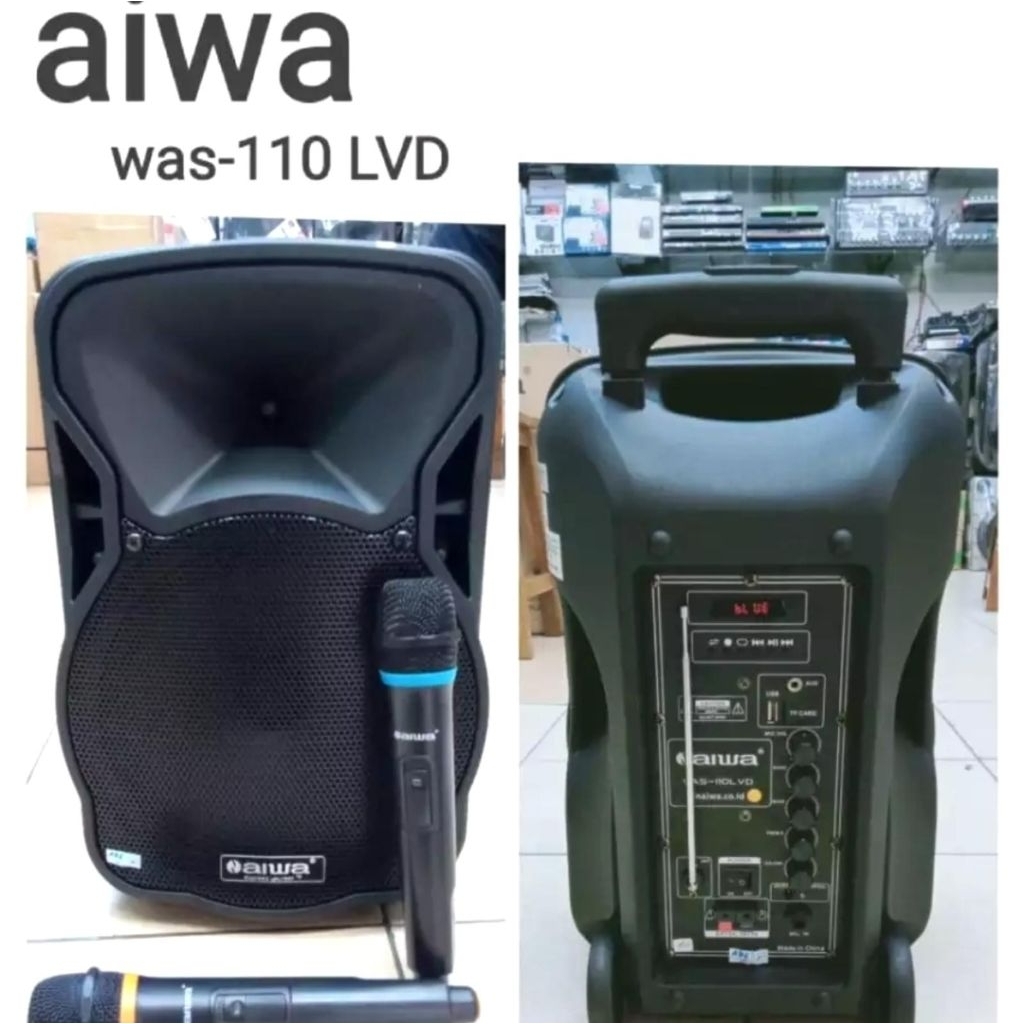 Speaker Portable Aiwa WAS 110 LVD Bluetooth 110LVD Original