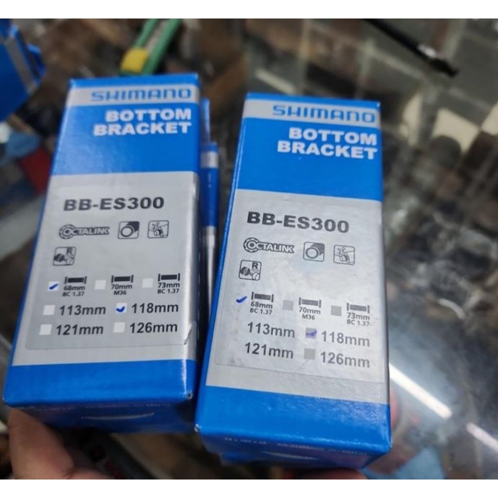 Bottom bracket BB octalink shimano BB-ES300 hollowtech 1 HT1 118mm ES300