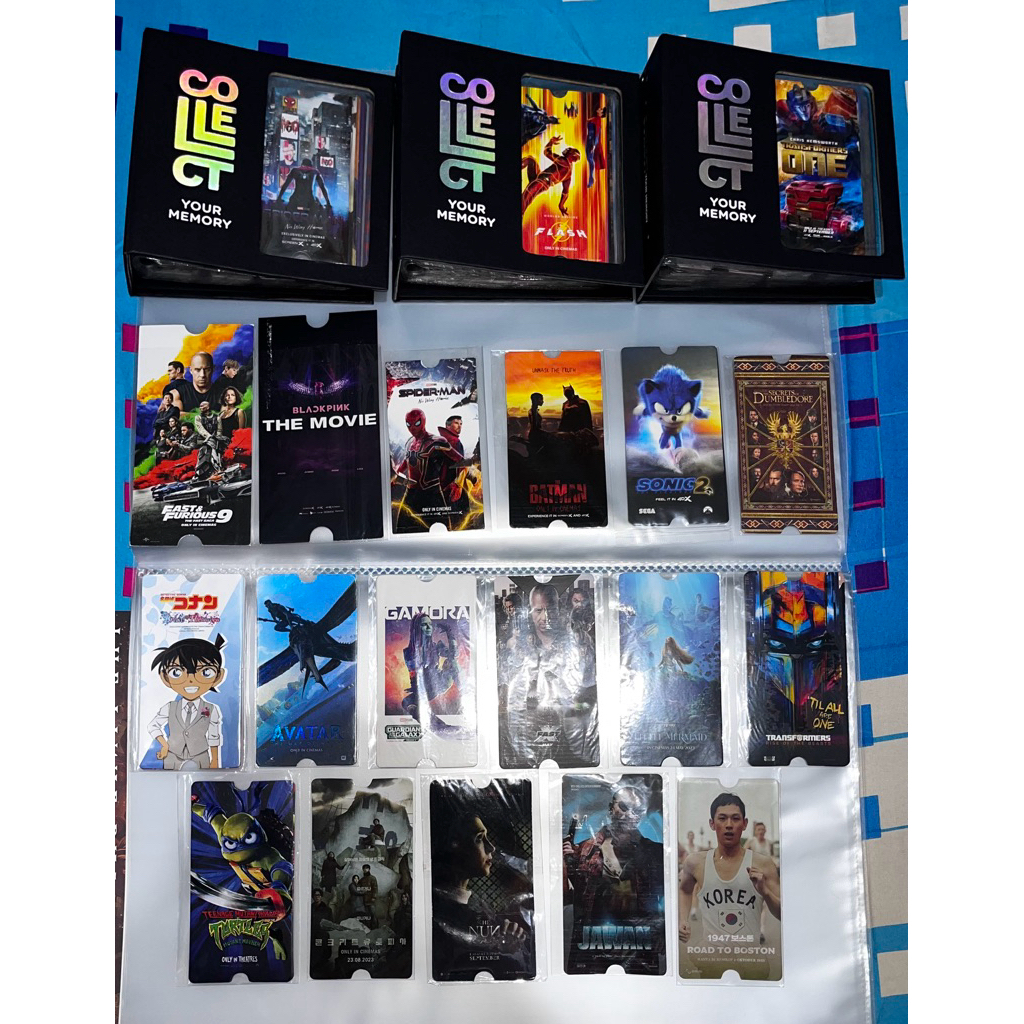 [OFFICIAL MERCHANDISE] COLLECTIBLE TICKET (CT) Film FF 9 Spiderman Batman Sonic Detective Conan Avat