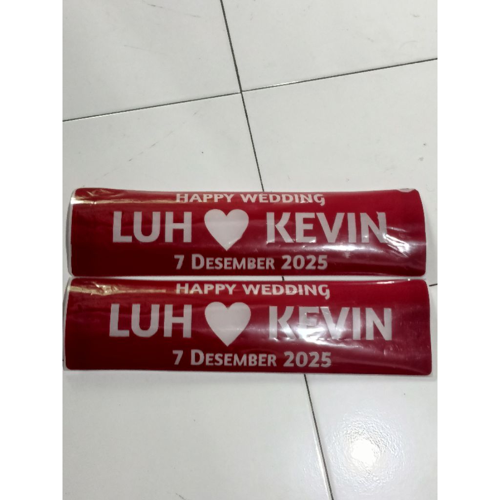 plat wedding Mobil cuustome/plat custom wedding/plat Mobil pernikahan