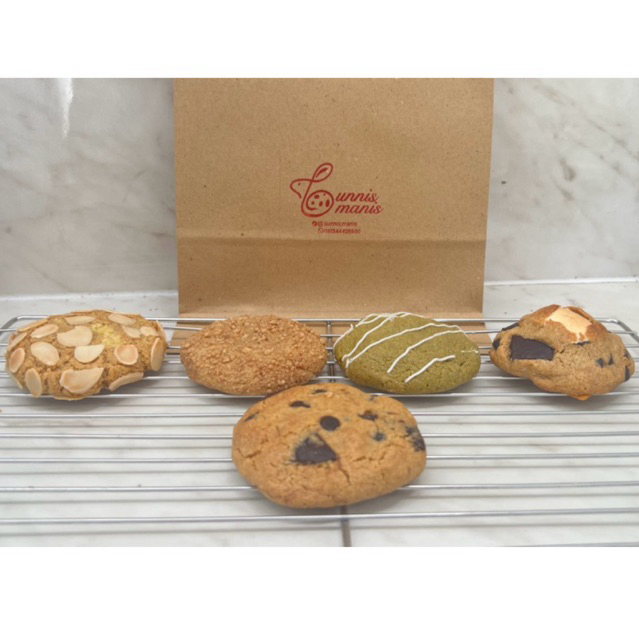 (ISI 5) MIX VARIAN OAT SOFT COOKIES Classic Choco, S’mores, Matcha Drip, Caramelt crumble, Almond Go