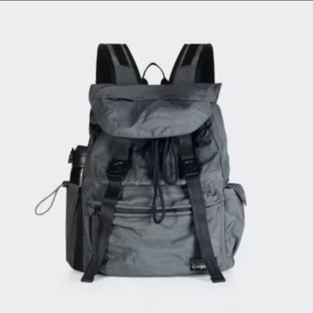 Osgood Atlas backpack iron grey tas ransel crinkle nylon multi pocket