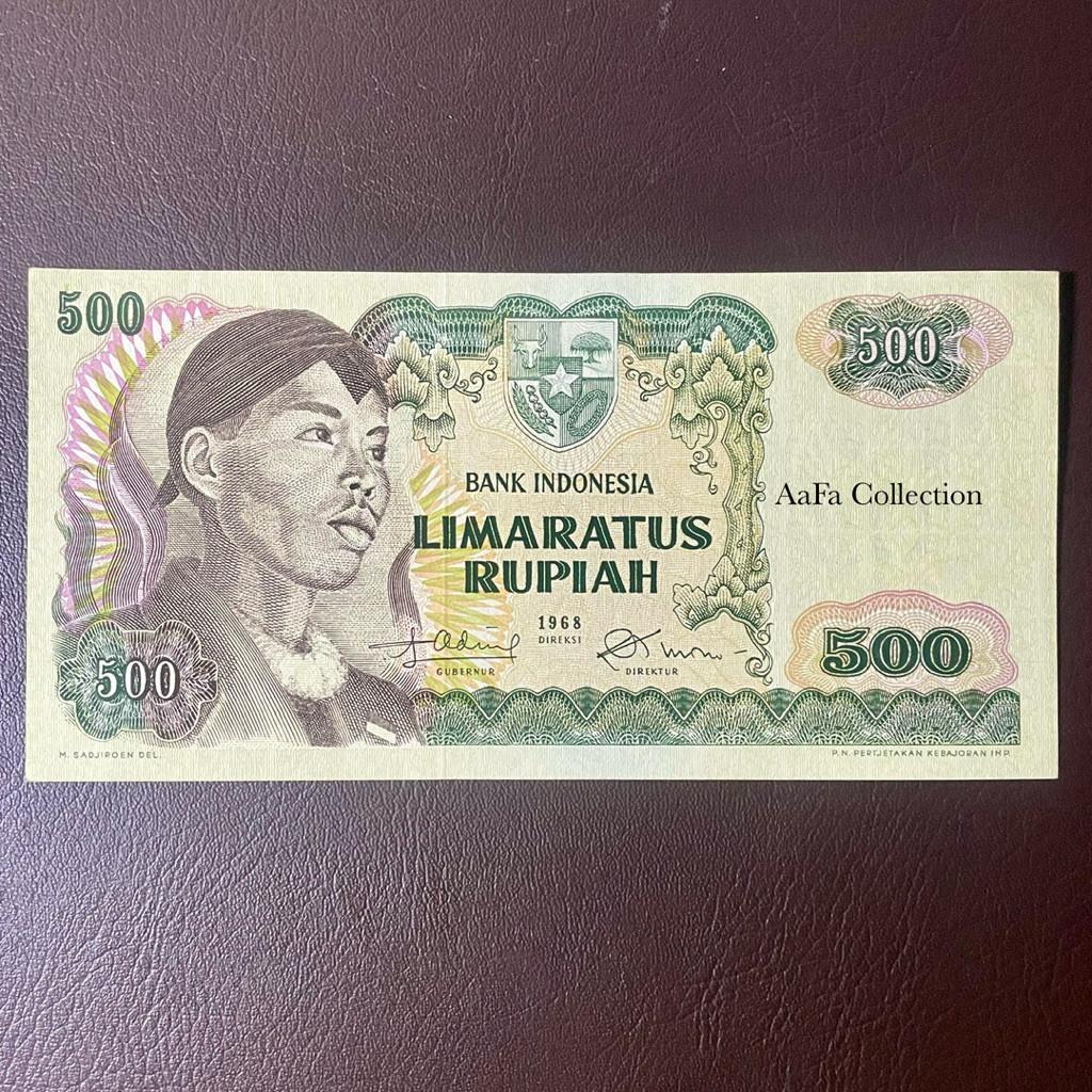 UANG KERTAS KUNO 500 SERI SUDIRMAN 1968 SERI X/REPLACEMENT