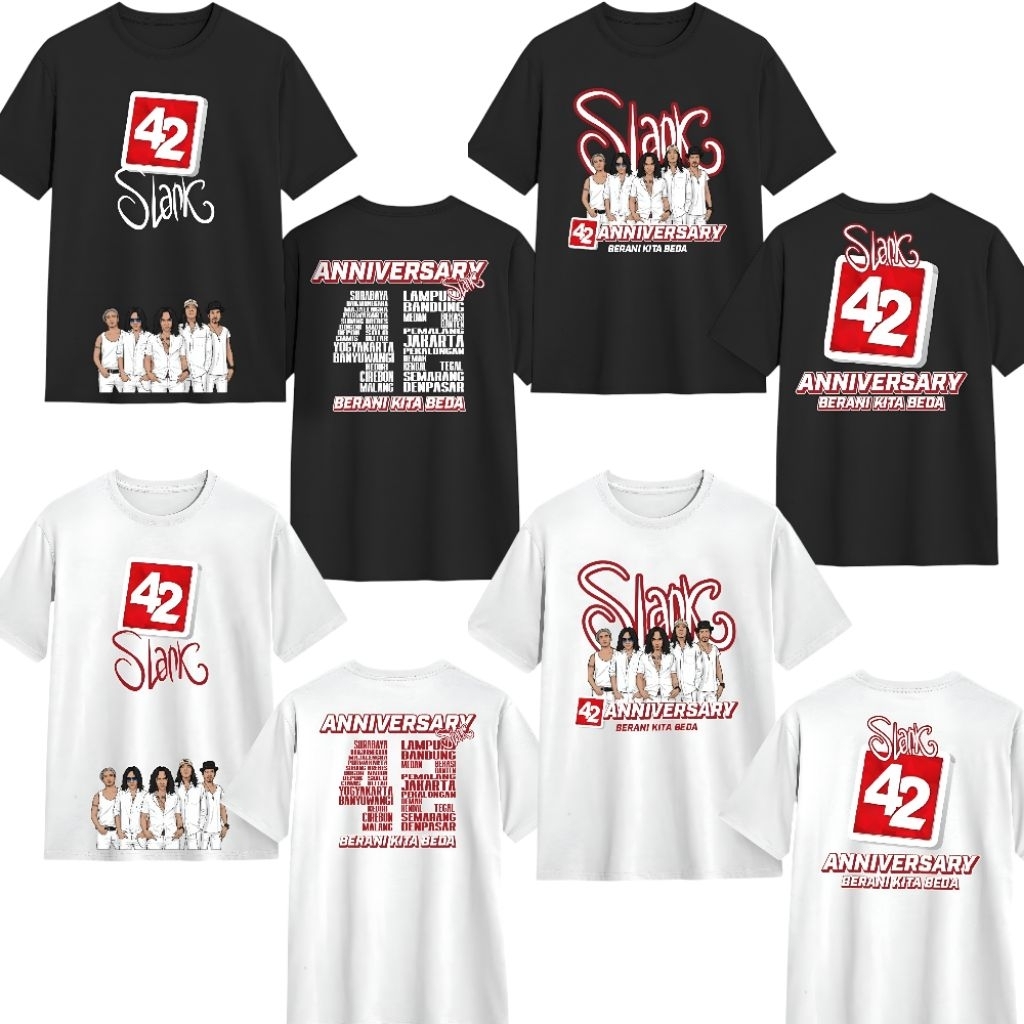Kaos Anniversary SLANK 42 TAHUN - KAOS SLANK - KAOS SLANKER - SLANK STORE