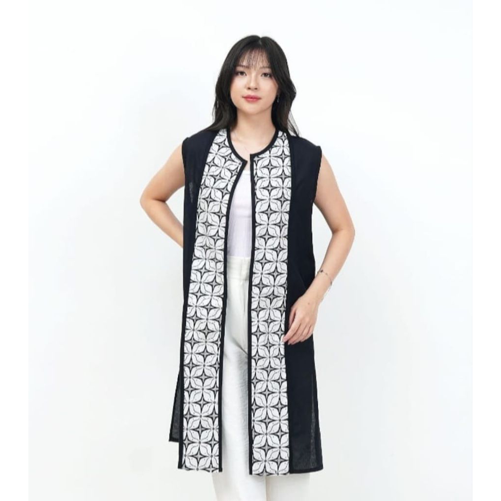 CARDIGAN / OUTER WANITA KOMBINASI BATIK ETNIK