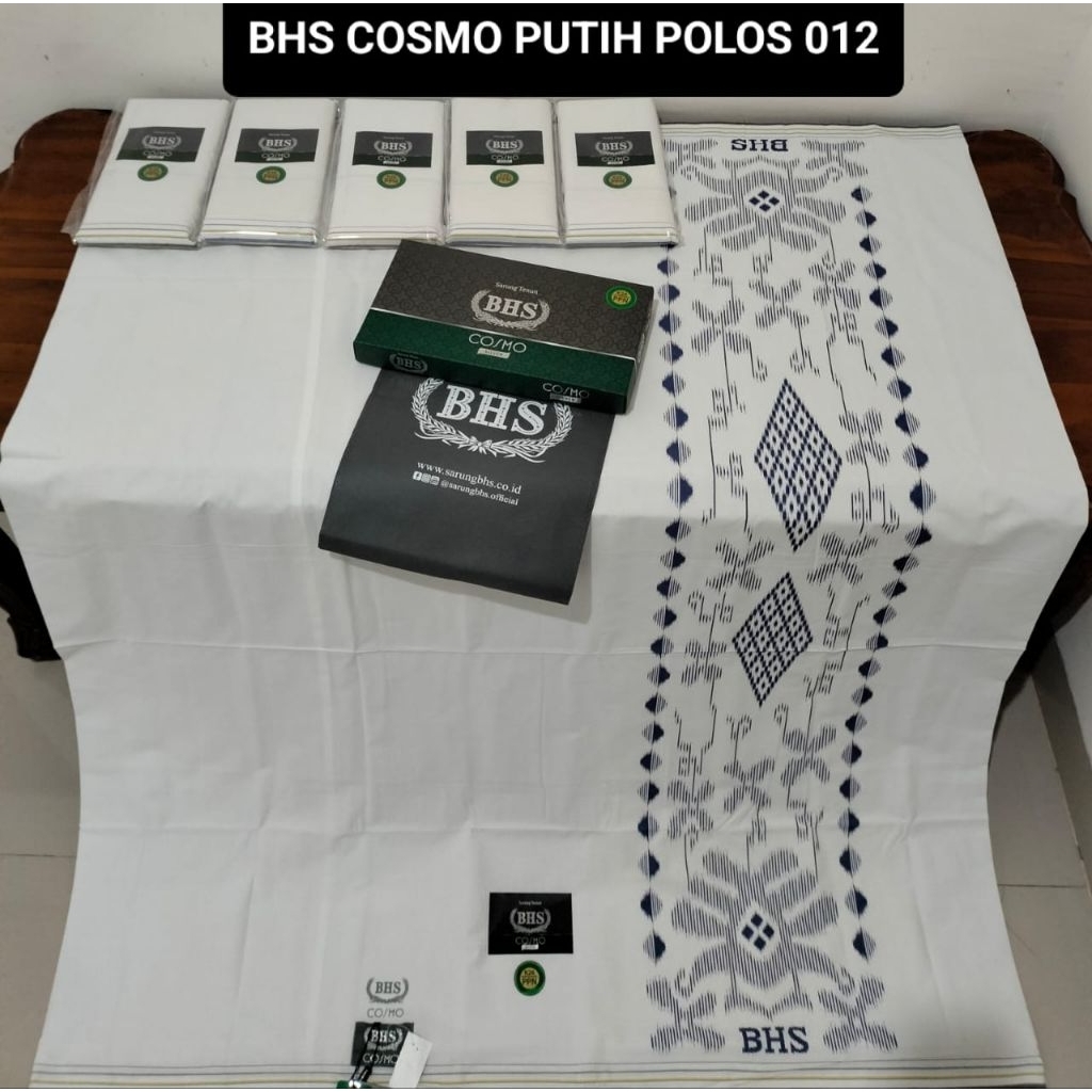 SARUNG BHS PUTIH POLOS ORIGINAL