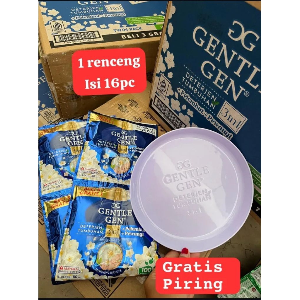 GENTLE GEN 3IN1 SACHET -  Sabun Cuci Baju 3in1