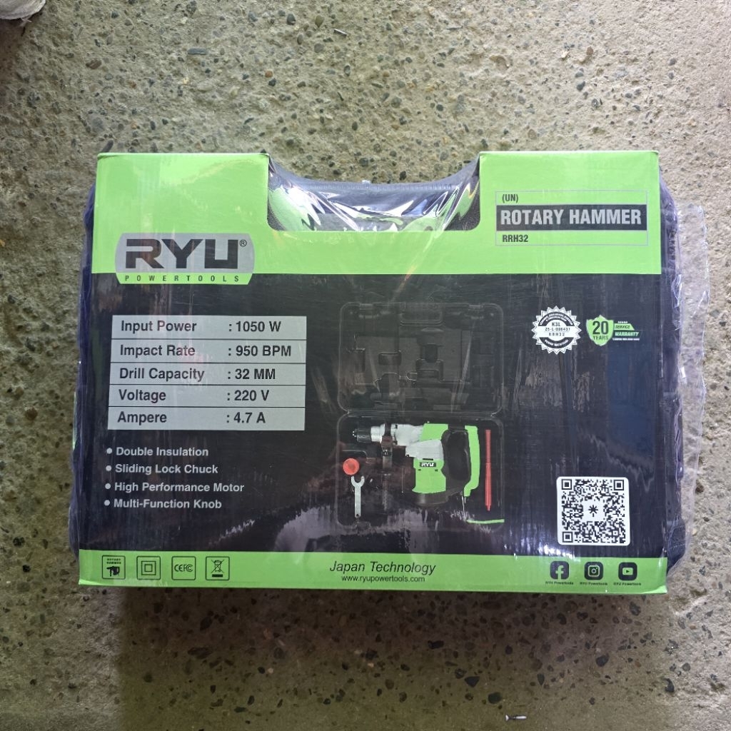 Mesin bor bobok beton RRH32 / rotary hammer RRH 32ryu