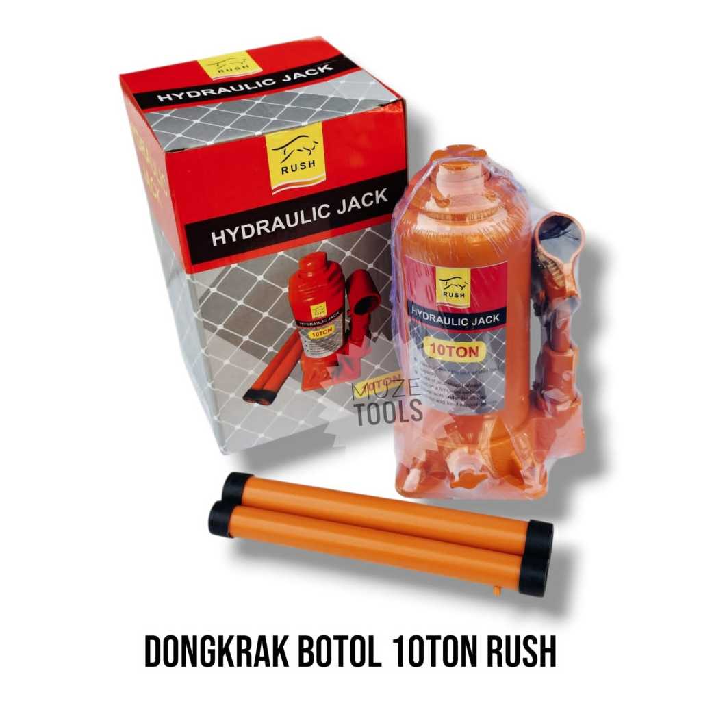 Dongkrak Botol Hydraulic Jack 10 Ton RUSH