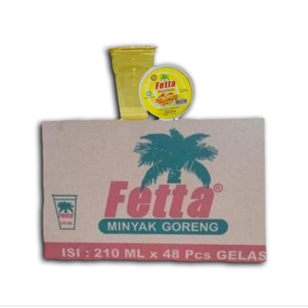 Fetta Minyak Goreng Gelas 210ml (1 dus/48 pcs)
