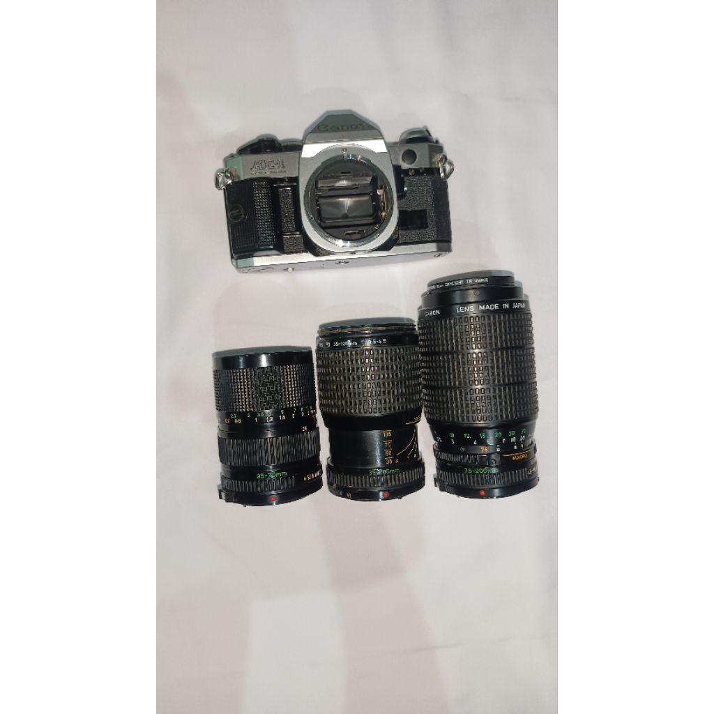 Canon AE-1 Program Borongan Lensa Canon FD Bahan
