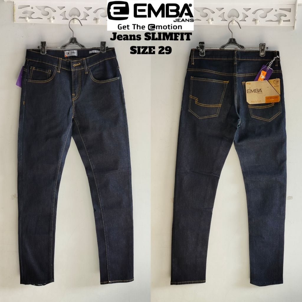 CELANA EMBA CELANA PANJANG PRIA JEANS & KATUN EMBA ORI SIZE 29