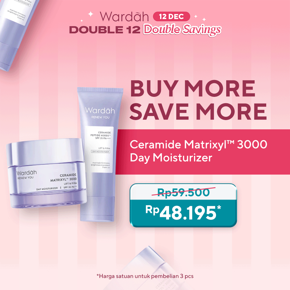 WARDAH Renew You Ceramide Matrixyl™ 3000 Lift & Firm SPF 35 PA+++ Day Moisturizer 15/30 g - Menguran