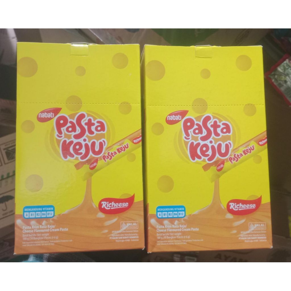 30 Pcs Nabati Pasta Keju Pasta Krim Pasta Cokelat 1 Box