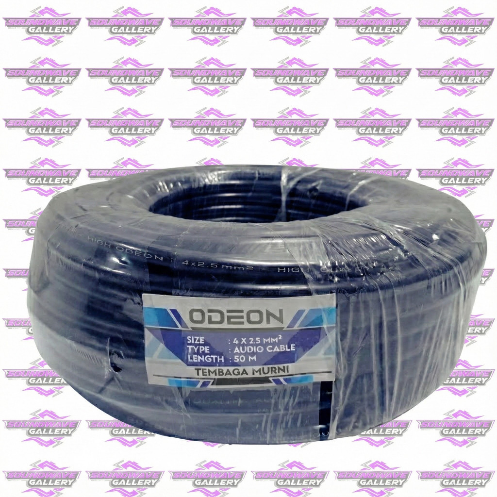 Kabel Speaker Odeon 4x2.5 mm Panjang 1 Roll 50 Meter Dark Blue | Cable Sound 4 Core 2.5mm 4x2.5mm 4 