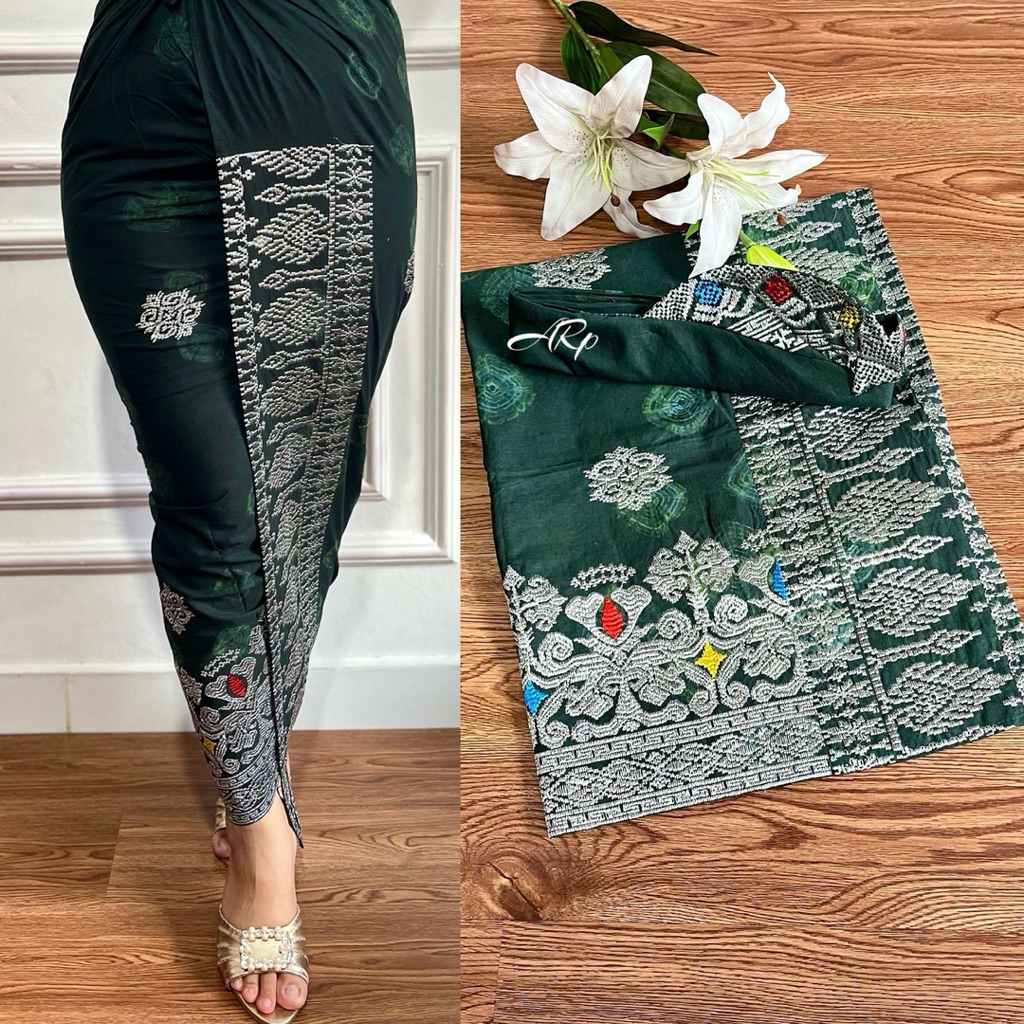 SET COUPLE BORDIR JUMPUTAN METALIK (KAMEN LEMBARAN YA)