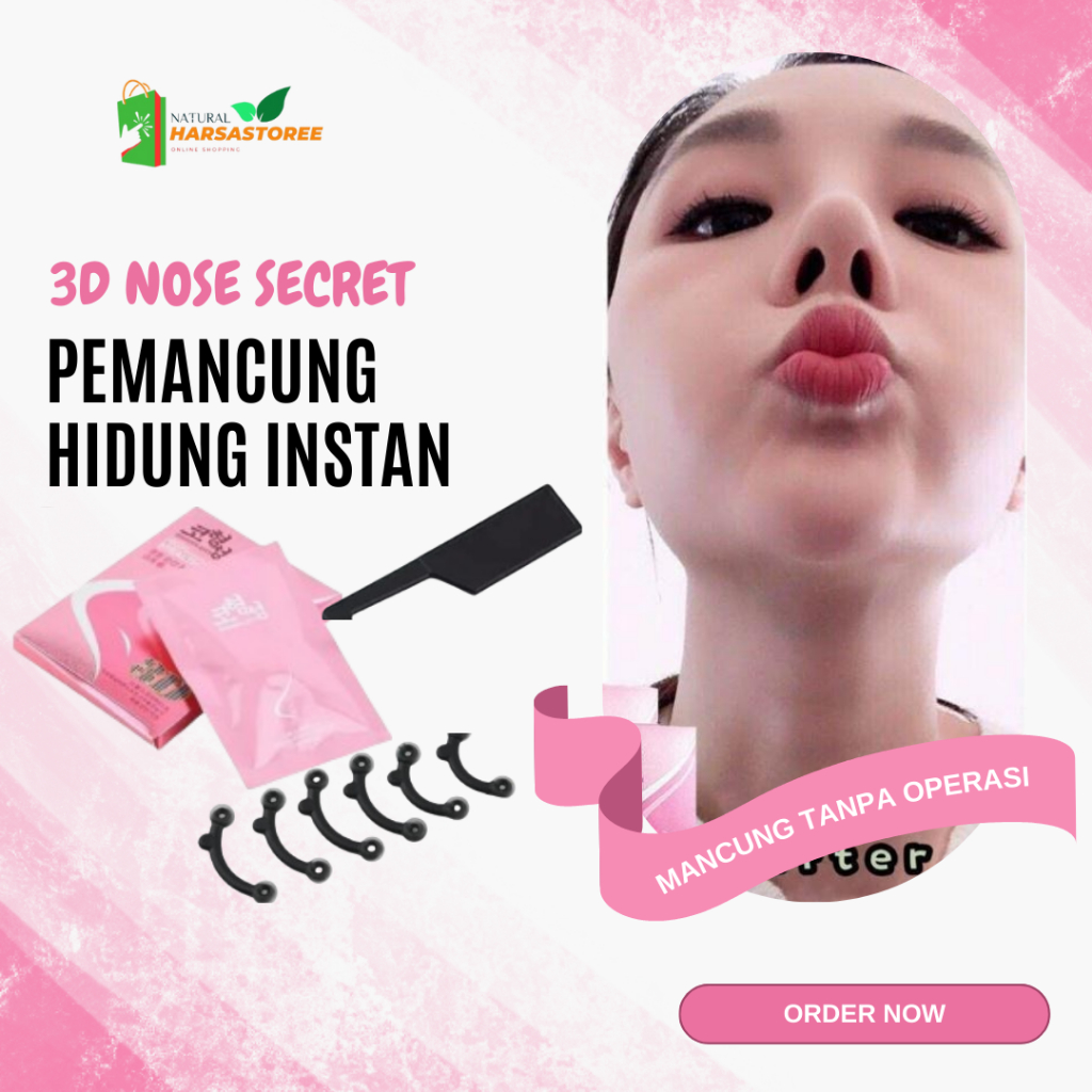 3D Nose Secret Pemancung Hidung Aman Praktis - 3D Nose Up Clipper - Pemancung Hidung Bahan Silicon K