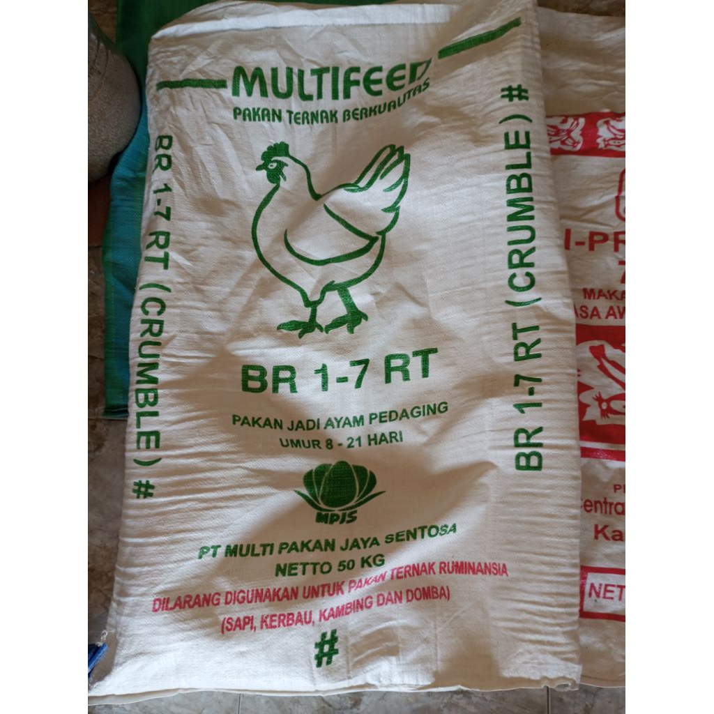 karung bekas pakan ayam grade A