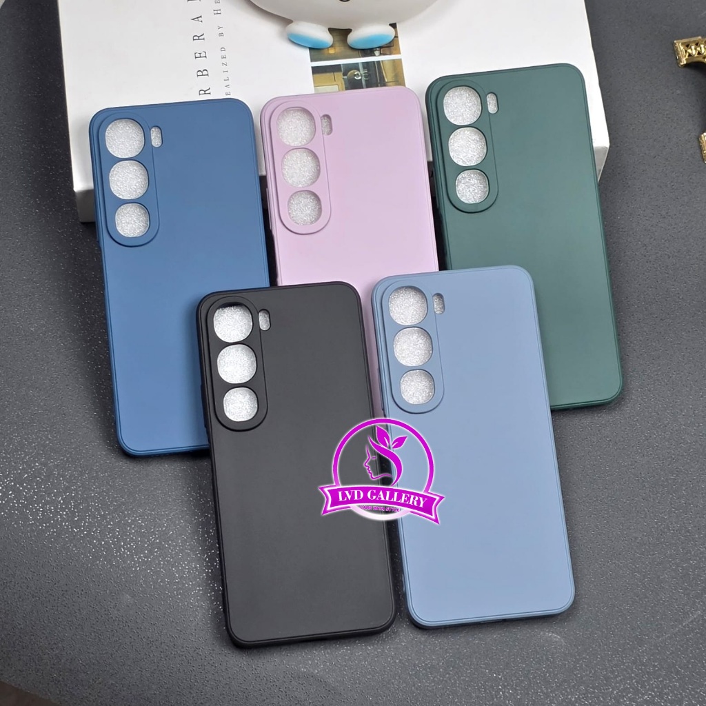 Vivo Y21D liquid Silicone / Macaron Square Color Case Vivo Y21D