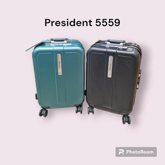 Koper 20 Inch, 24 Inch, 28 Inch Non Zipper Kaca Lock Roda 4 Double - Original - President 5559