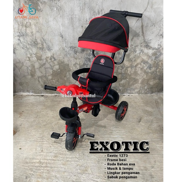 Sepeda Anak Roda 3 Tiga Exotic 1273 | Sepeda Roda 3 Exotic 1263 | Tricycle