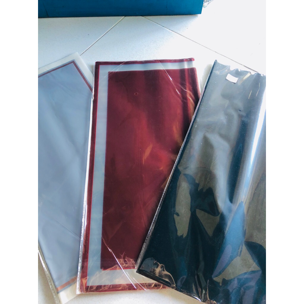 kertas buket bunga transparan 20 lembar