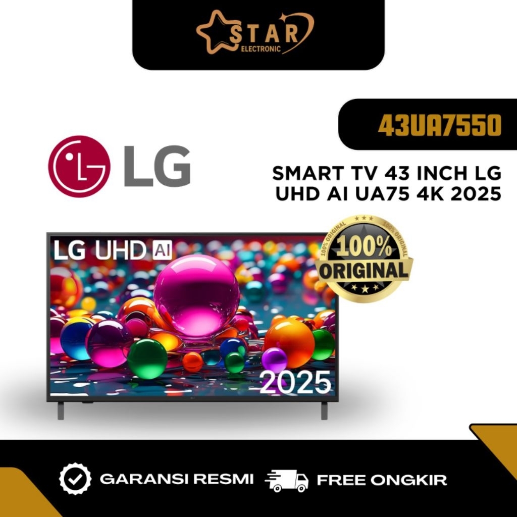 TV LED LG 43INCH SMART TV 4K UHD 43UA7550 TV LG 43INCH SMART