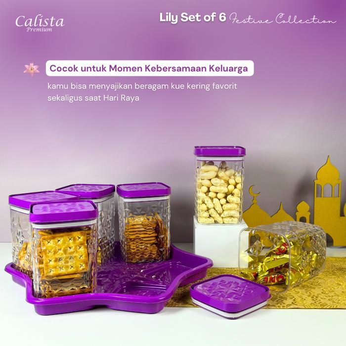 TOPLES CALISTA LILY 6 SET - SATU SET TOPLES KUE KERING LEBARAN