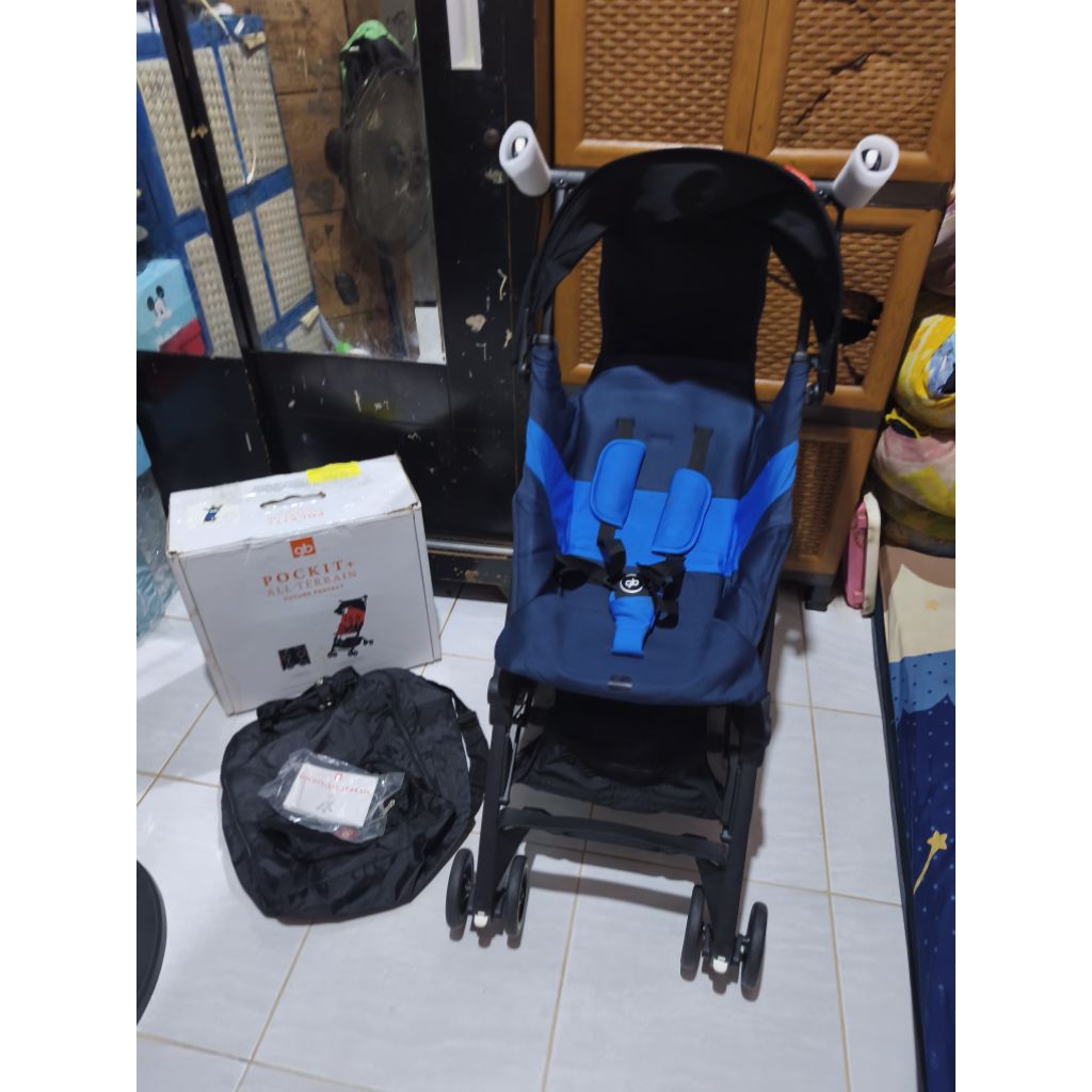 Stroller GB Pockit + Plus All Terrain  preloved sudah laundry