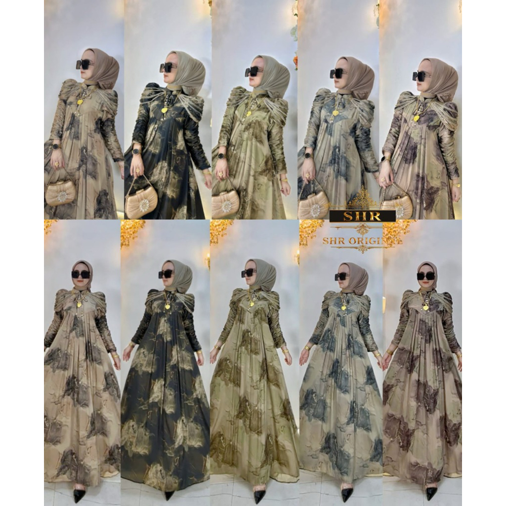 “BY SHR ORI NEW” READY MAXI DRESS CLEOPATRA SATIN INCES BY SHR ORI