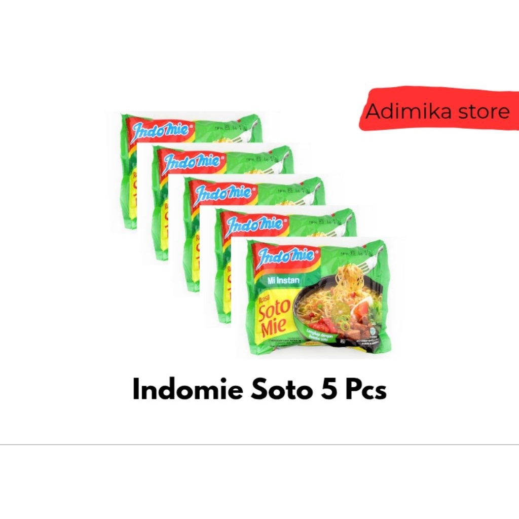 Indomie Goreng Rasa Soto Mie Instan 5 Pcs