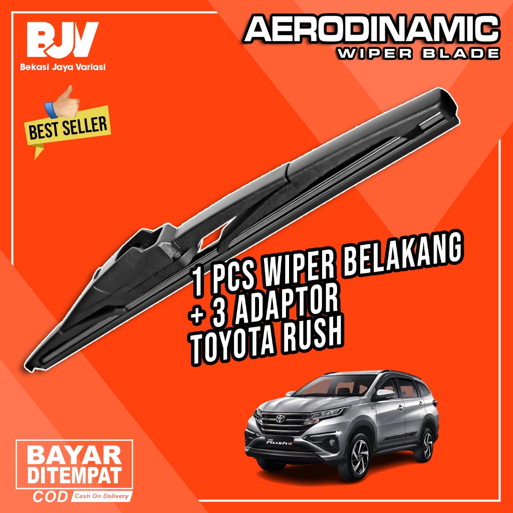 AERODINAMIC Wiper Belakang Mobil Toyota All New Rush 2017 - 2022 - Back Rear Car Wiper Universal
