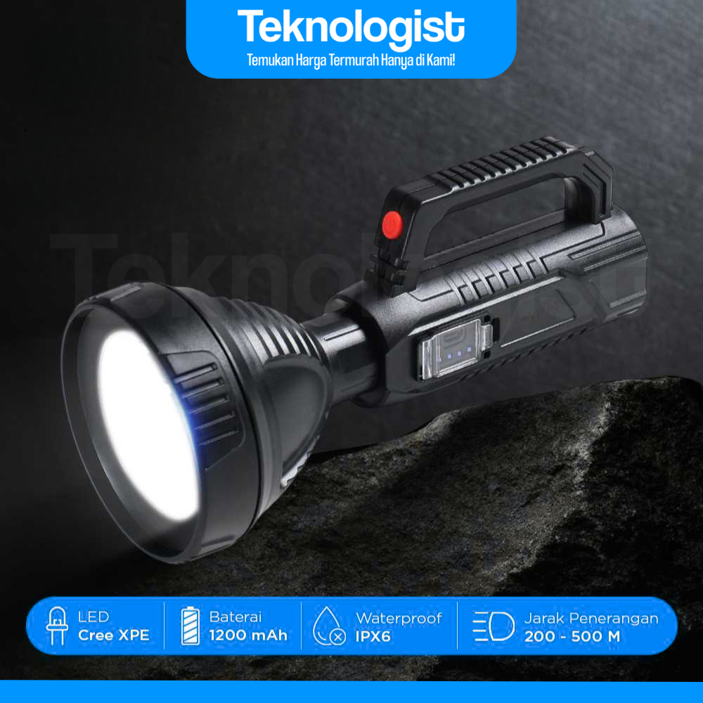 Senter Pocketman LED Cree XPE Rechargeable USB Waterproof