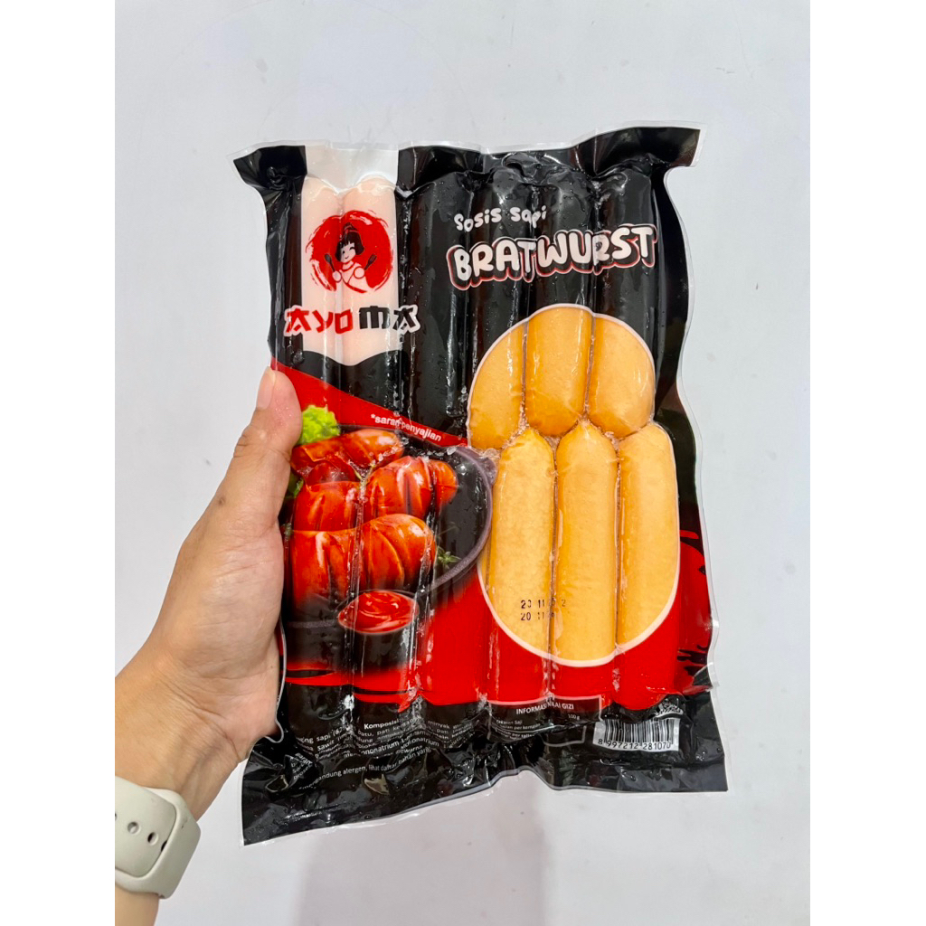 Ayoma Sosis Bratwurst mini isi 12 Sosis bakar Mini Bratwurst