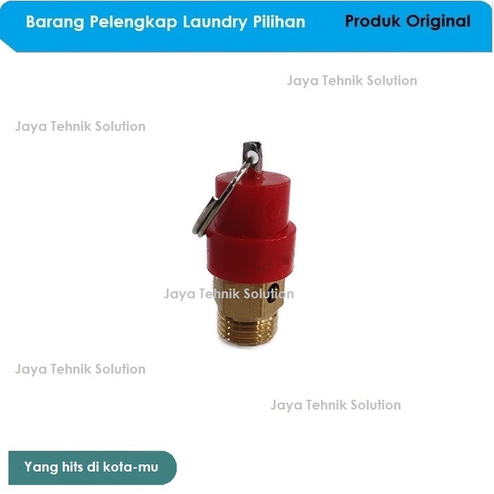 Safety Valve Kuningan 1/4" Mini Safety Valve Kompresor 1/4 Inch Merah