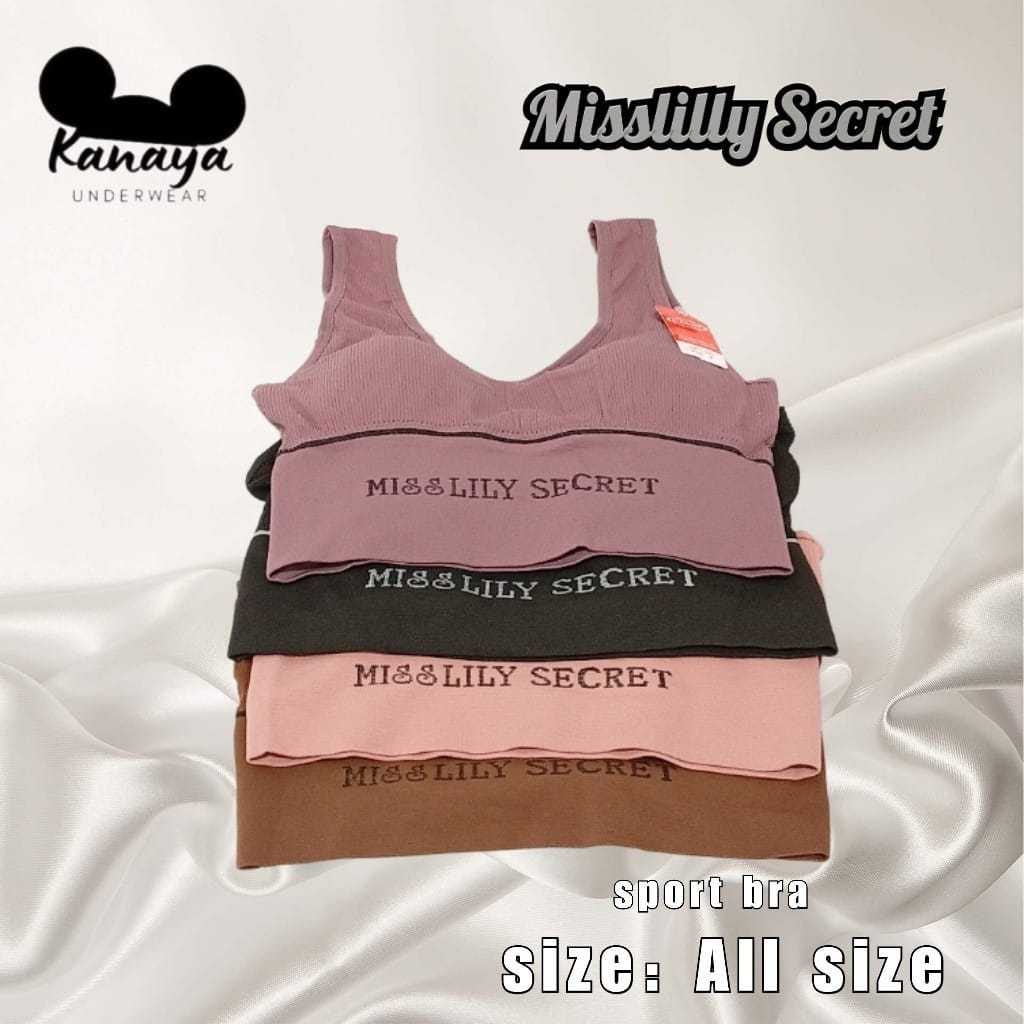 (3 PCS) SPORT BRA REMAJA MISSLILY TANPA KAWAT / MINISET DEWASA RAJUT BUSA TIPIS
