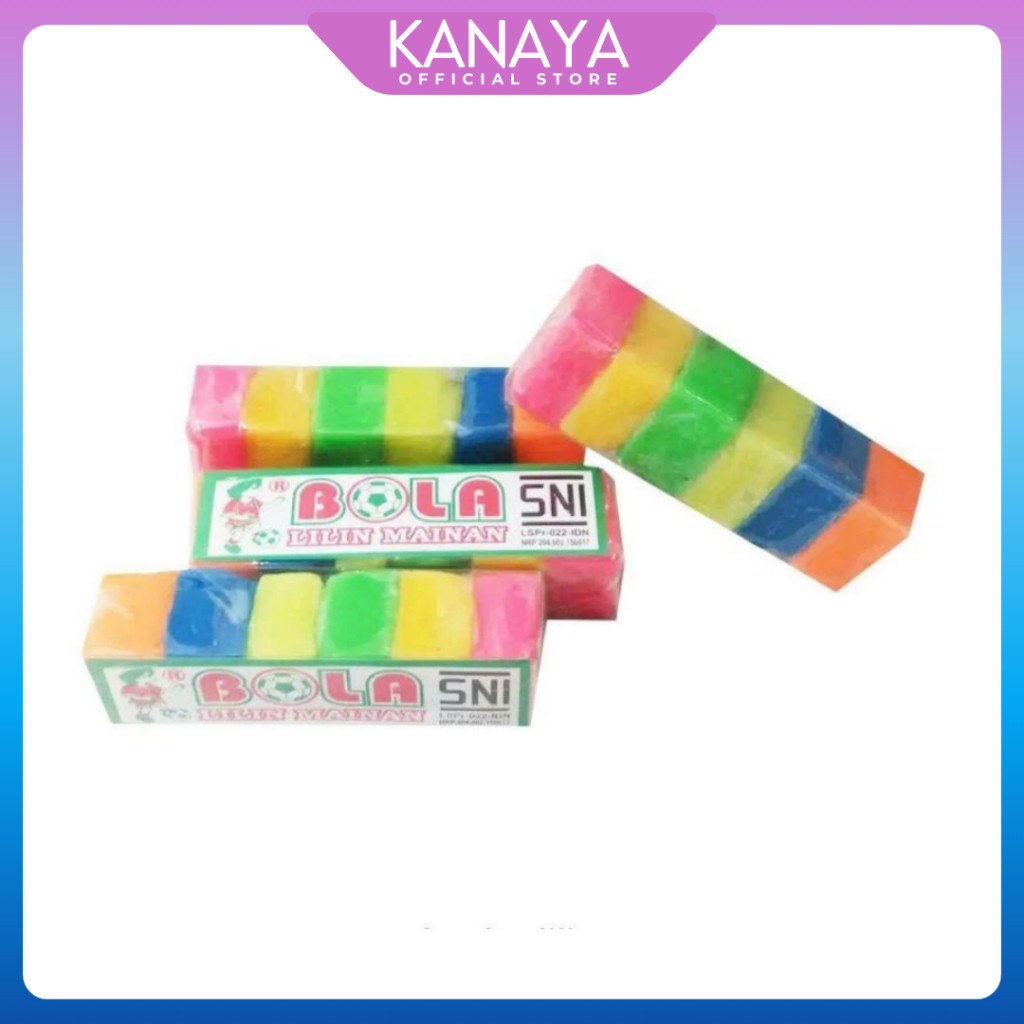 [Ada Harga Grosir] KANAYA Lilin Plastisin Mainan Edukasi Anak / Lilin Mainan 6 warna