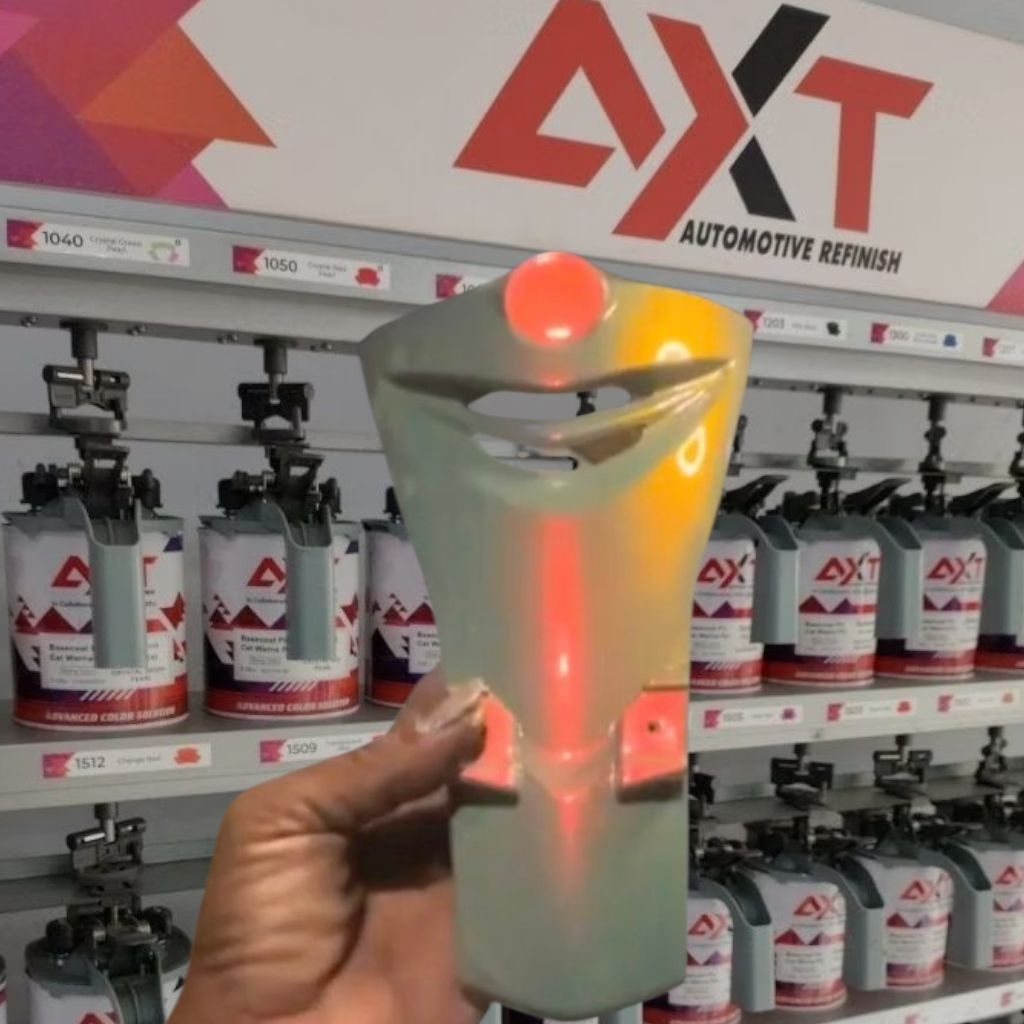 cat hijau matcha AXT + bunglon sunset/sunred