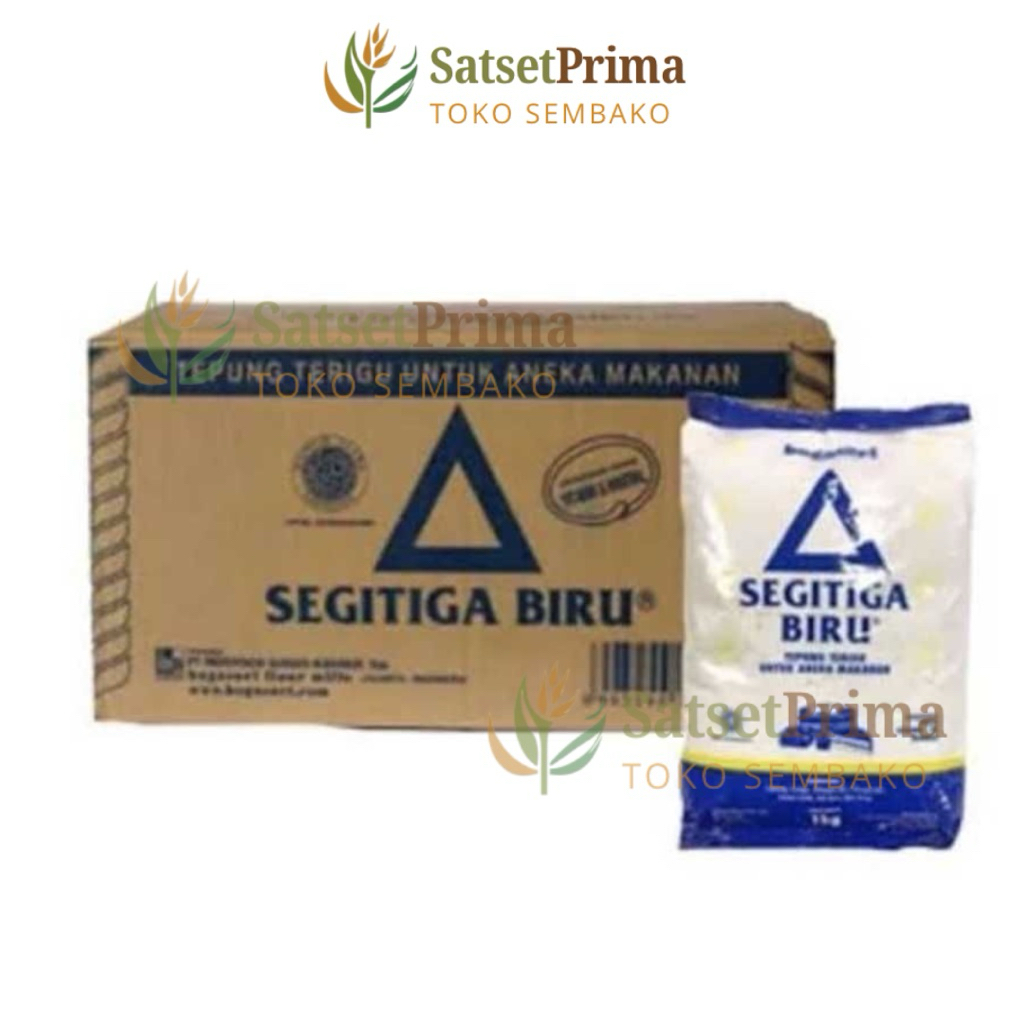 Tepung Terigu Segitiga Biru 1Dus 500gr/1000gr