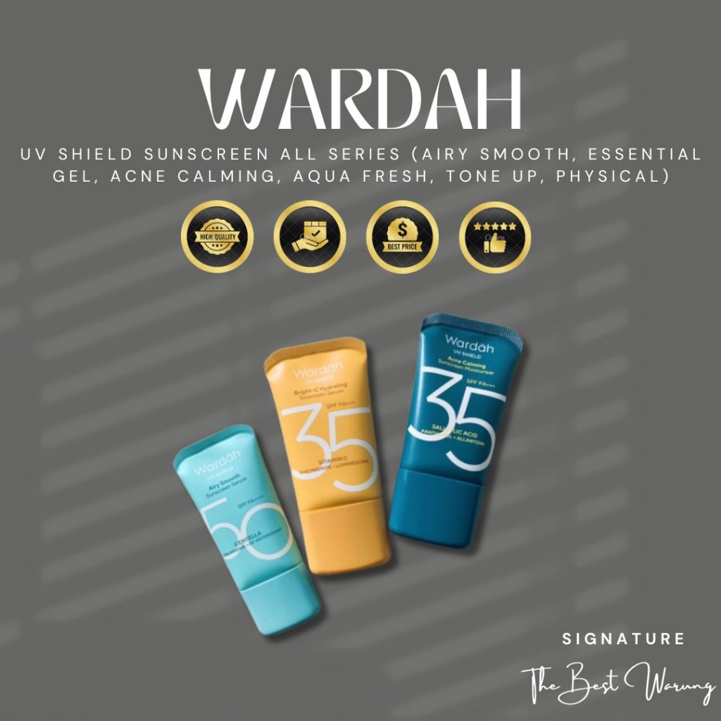 [WarungA3] Wardah Sunscreen Moisturiser Shield Acne Claming | Tabir Surya BPOM Original 35ml