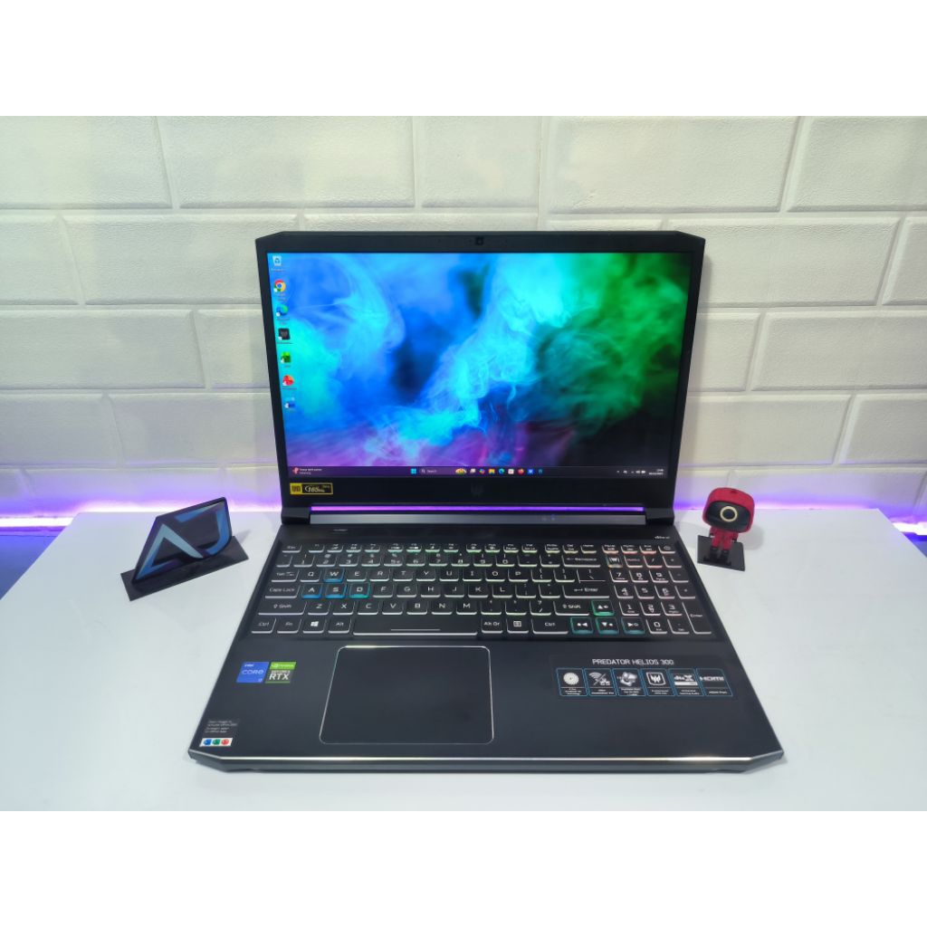 ACER PREDATOR HELIOS 300 i7-11800H RTX 3070 8GB 16GB 512GB QHD 2K 165Hz 100% sRGB Mulus Siap Pakai