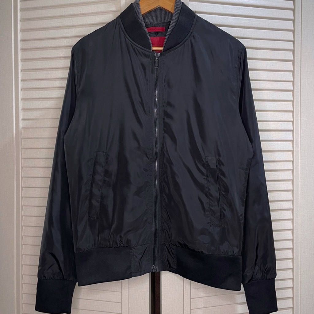 Brand New - Zara Man - Combined Bomber Jacket - Black - Size L