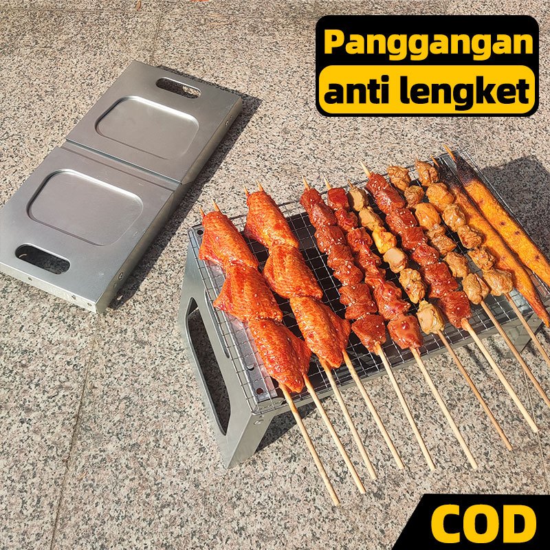 Alat Panggang Kompor Gas - Panggangan Pemanggang Sate Dan Sosis Bakar Alat panggangan ikan sosis aya